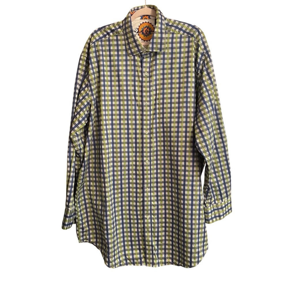 Robert Graham Colorful Plaid
Striped Shirt Button Down-"2X Big and Tall